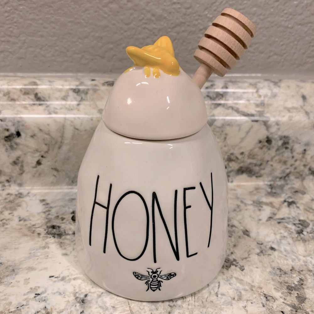 Rae Dunn Honey pot with dipper